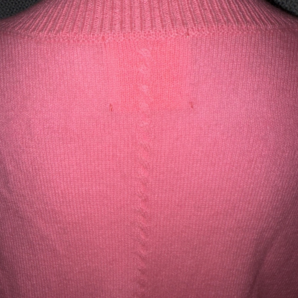Crush Malibu Cashmere Sweater in Cosmo Pink  V-neck Women's Size Small - Picture 5 of 10